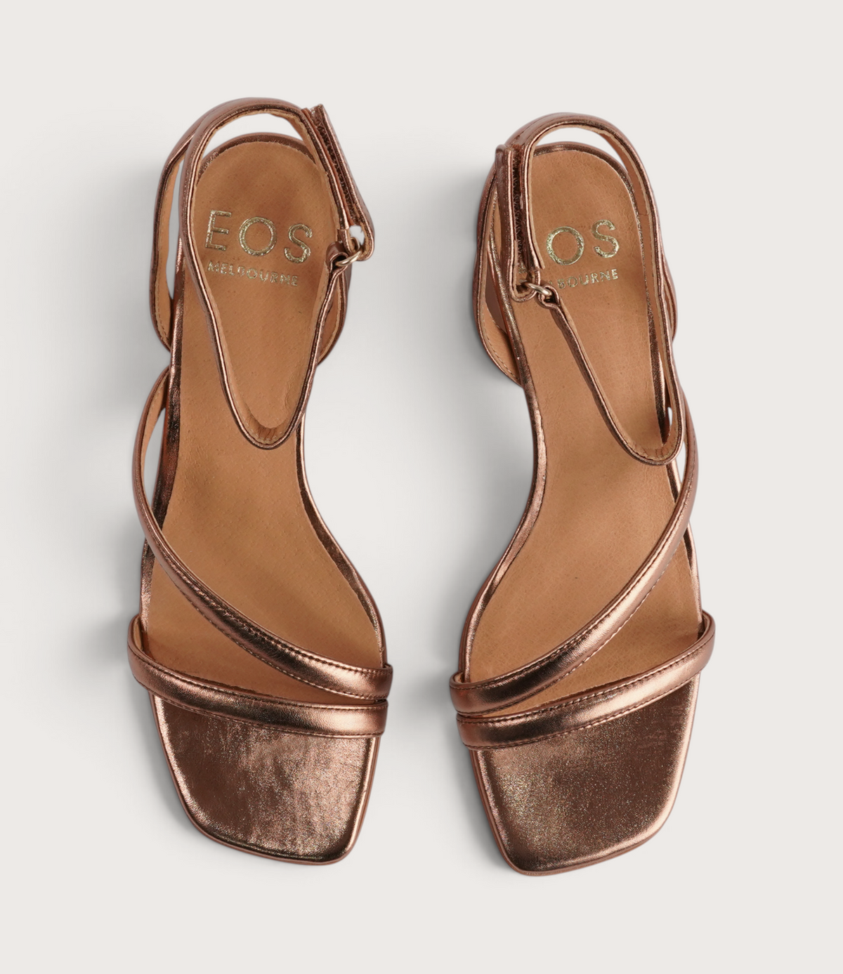 Petricia Copper Leather Heels