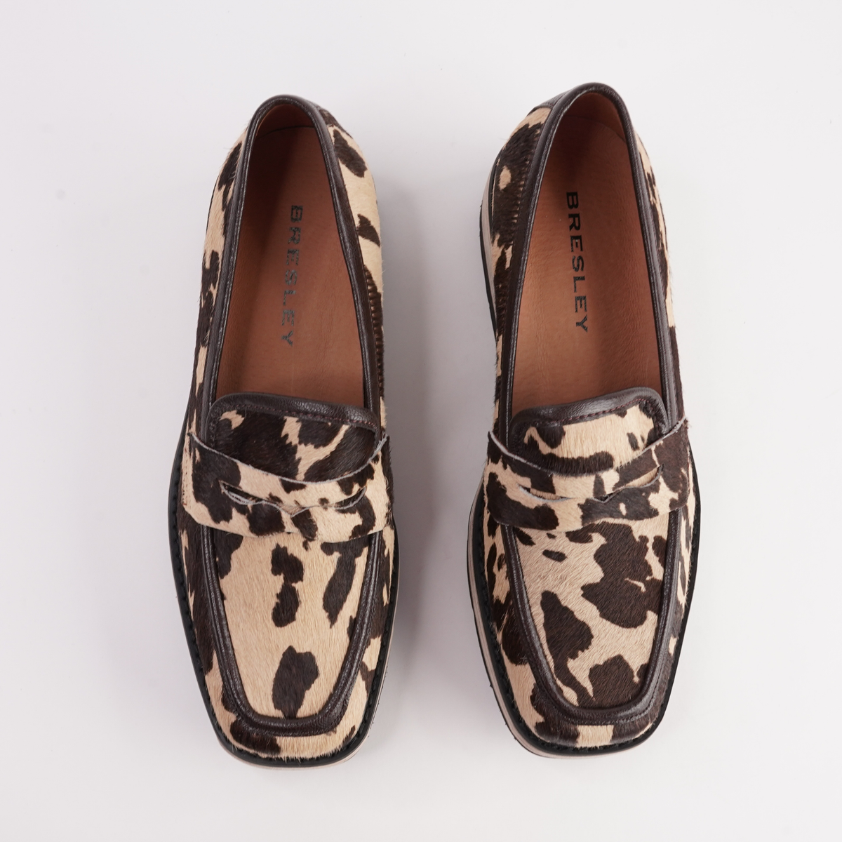 Paella Café Cow Leather Loafers