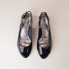 Raite Navy Patent Leather Wedges