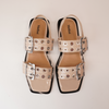 Savina Latte Patent Leather Sandals