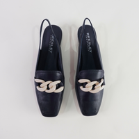 Randal Navy/Bone Leather Loafers