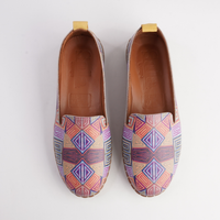 Reba Mosaic Leather Flats - SALA | Shouz
