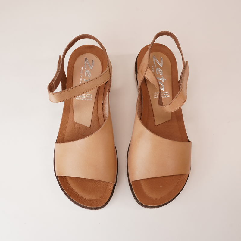 Lena Natural Leather Sandals