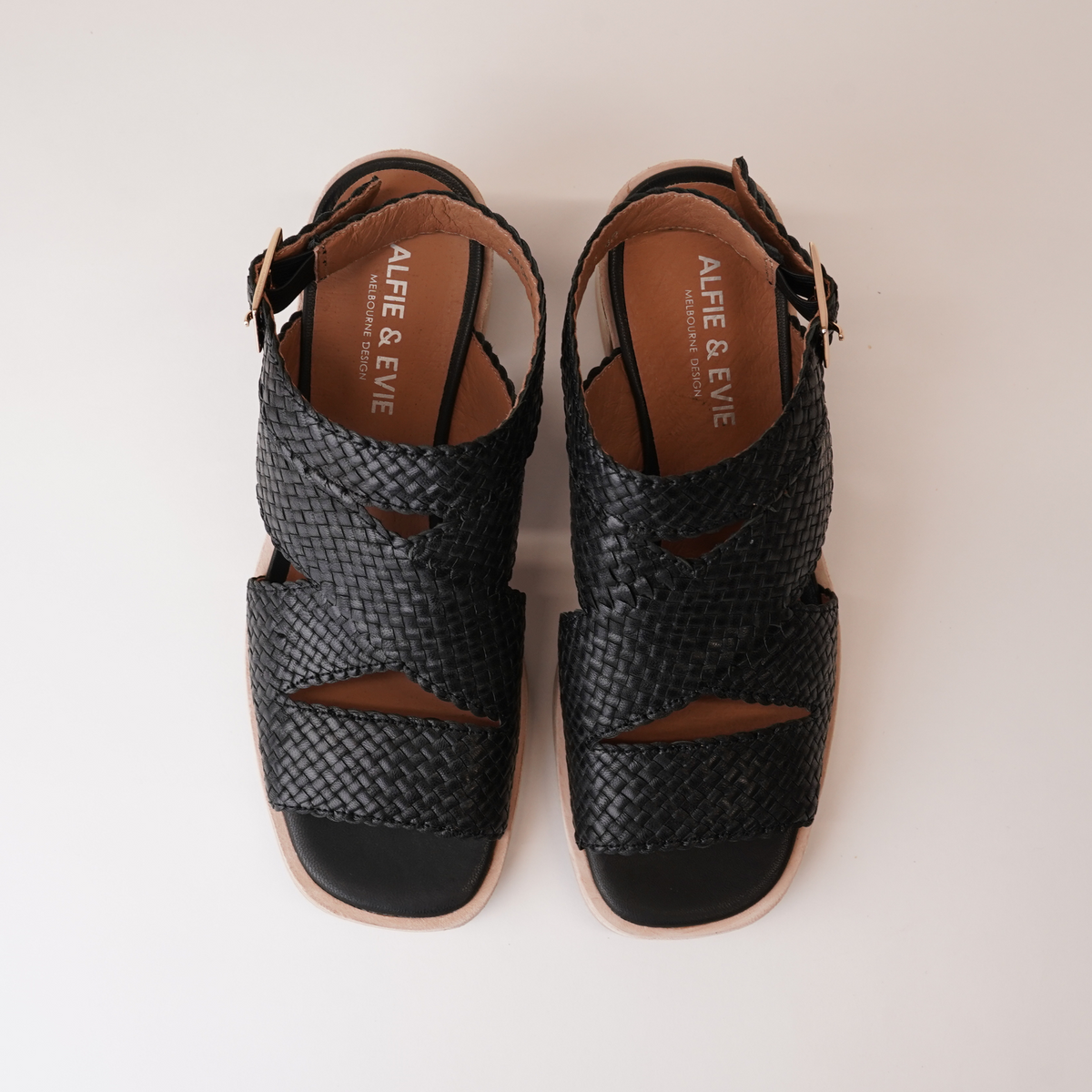 Amuse Black Leather Heels - ALFIE AND EVIE | Shouz