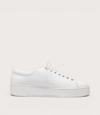 Laila White Leather Sneakers