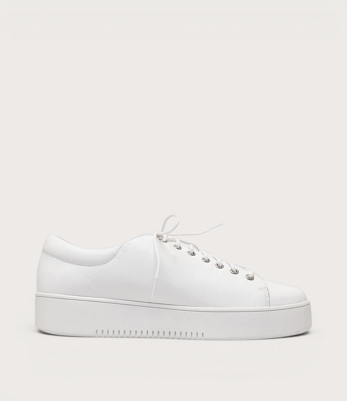 Laila White Leather Sneakers
