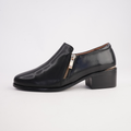 Dartmouth Black/ Black Leather Ankle Boots