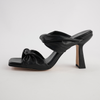 513109 Black Leather Heels