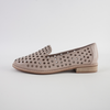 Ariah Nude Leather Loafers