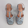Jerseys Denim Leather Heels