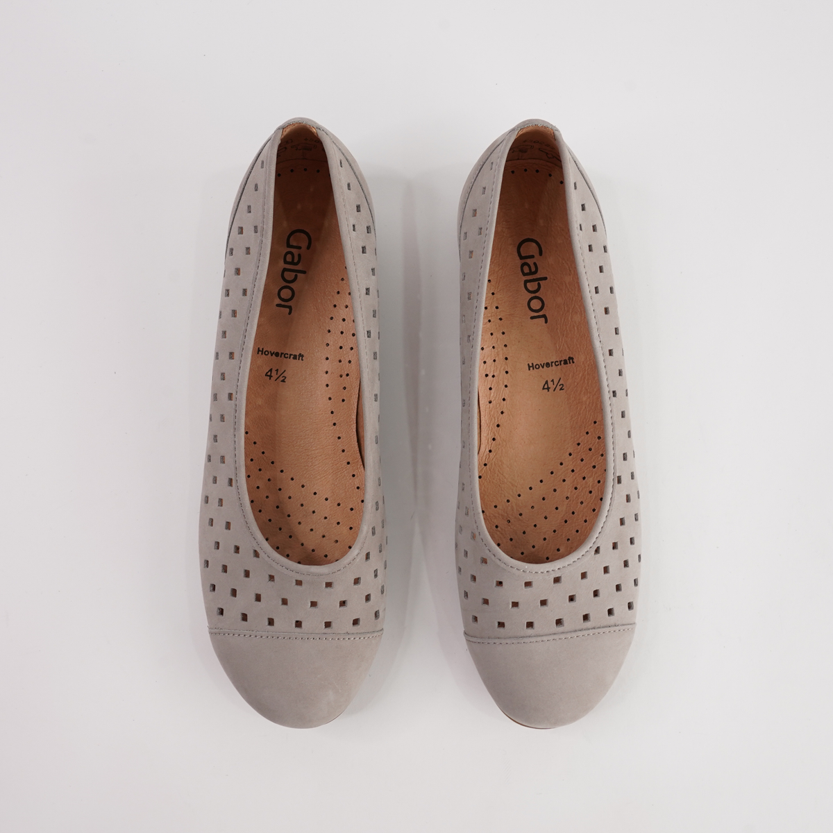 Skylar Linen Nubuck Leather Ballet Flats - GABOR | Shouz