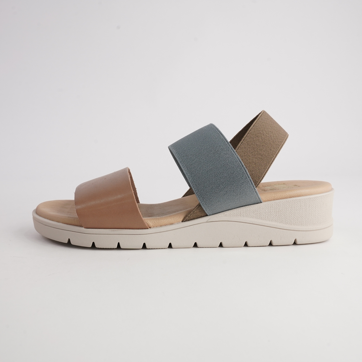 Hania Taupe Leather Sandals - NU BY NEO | Shouz