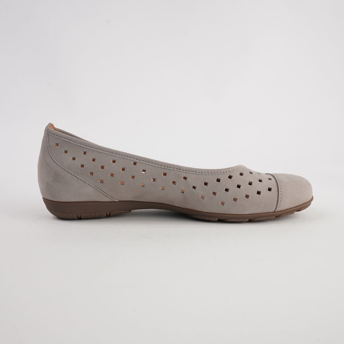 Skylar Linen Nubuck Leather Ballet Flats - GABOR | Shouz