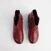 Naly 24 Carmin Leather Ankle Boots