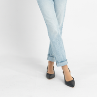 Thetrim Black Leather Heels