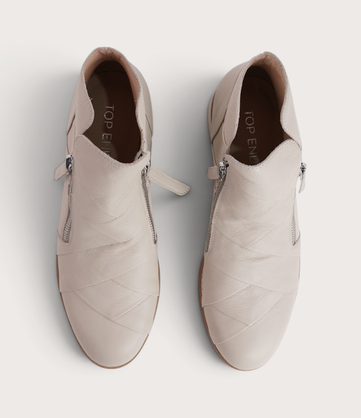 Omeah Vanilla Leather Ankle Boots - TOP END | Shouz