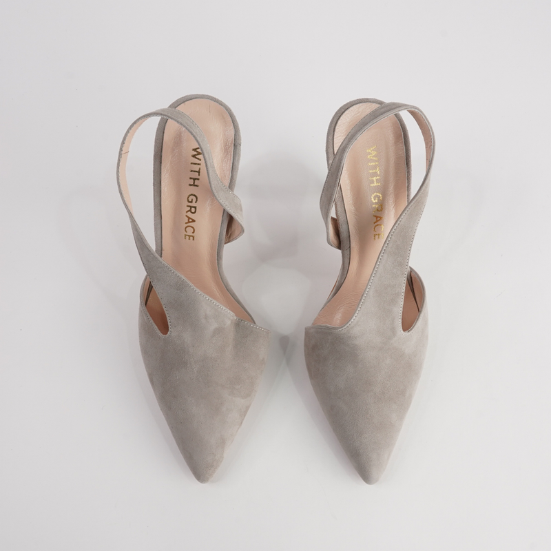 Serena Mink Suede Heels