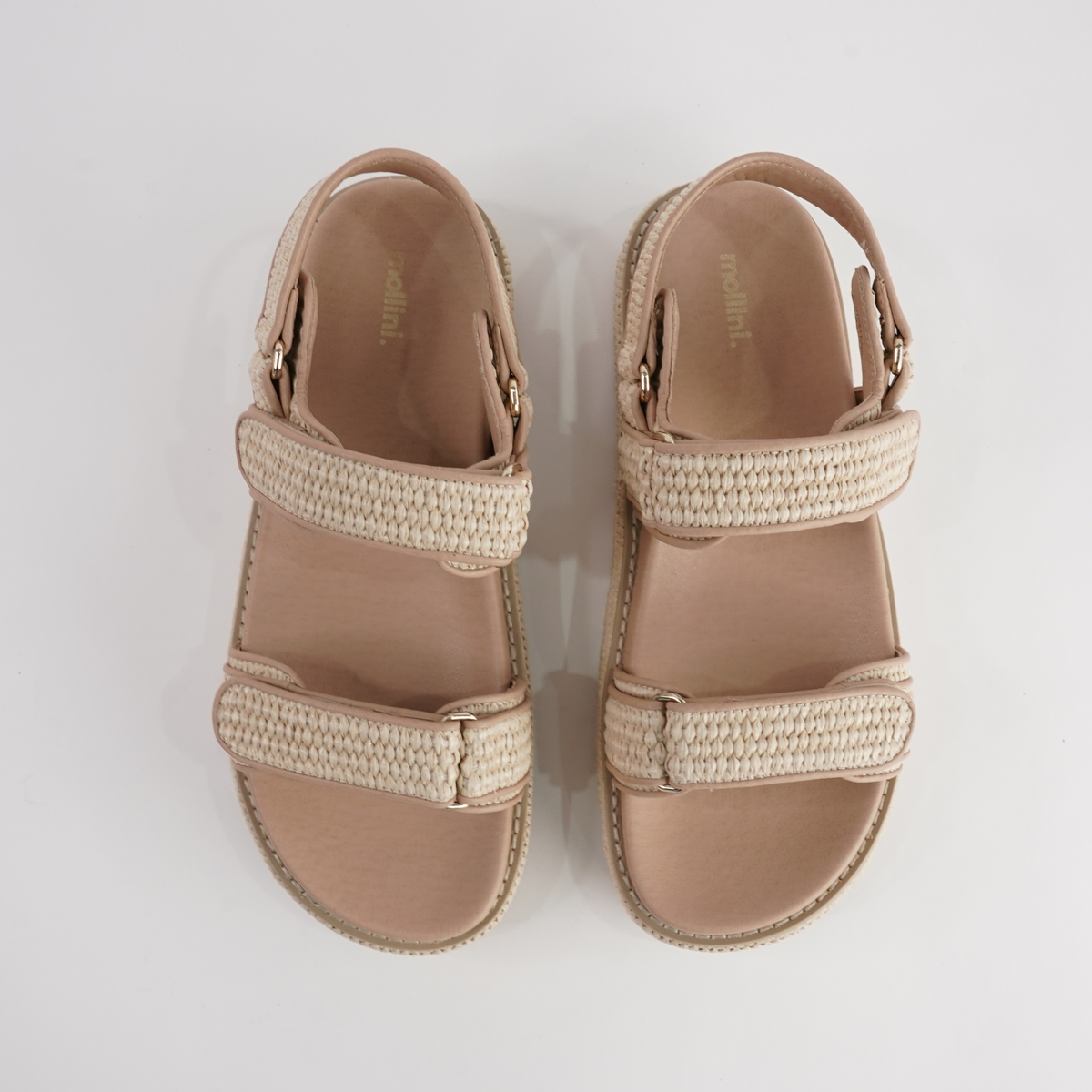 Bridgett Natural Sandals - MOLLINI | Shouz