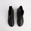 Naly 24 Schwarz Leather Ankle Boots