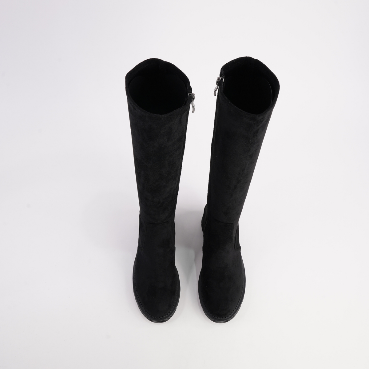 Zina Black Stretch Knee High Boots