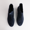 Gertie Dark Blue Suede Leather Ankle Boots