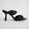 513109 Black Leather Heels