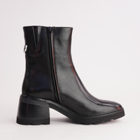 Finley Black Leather Boots