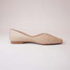 Adriana Nude Leather Ballet Flats