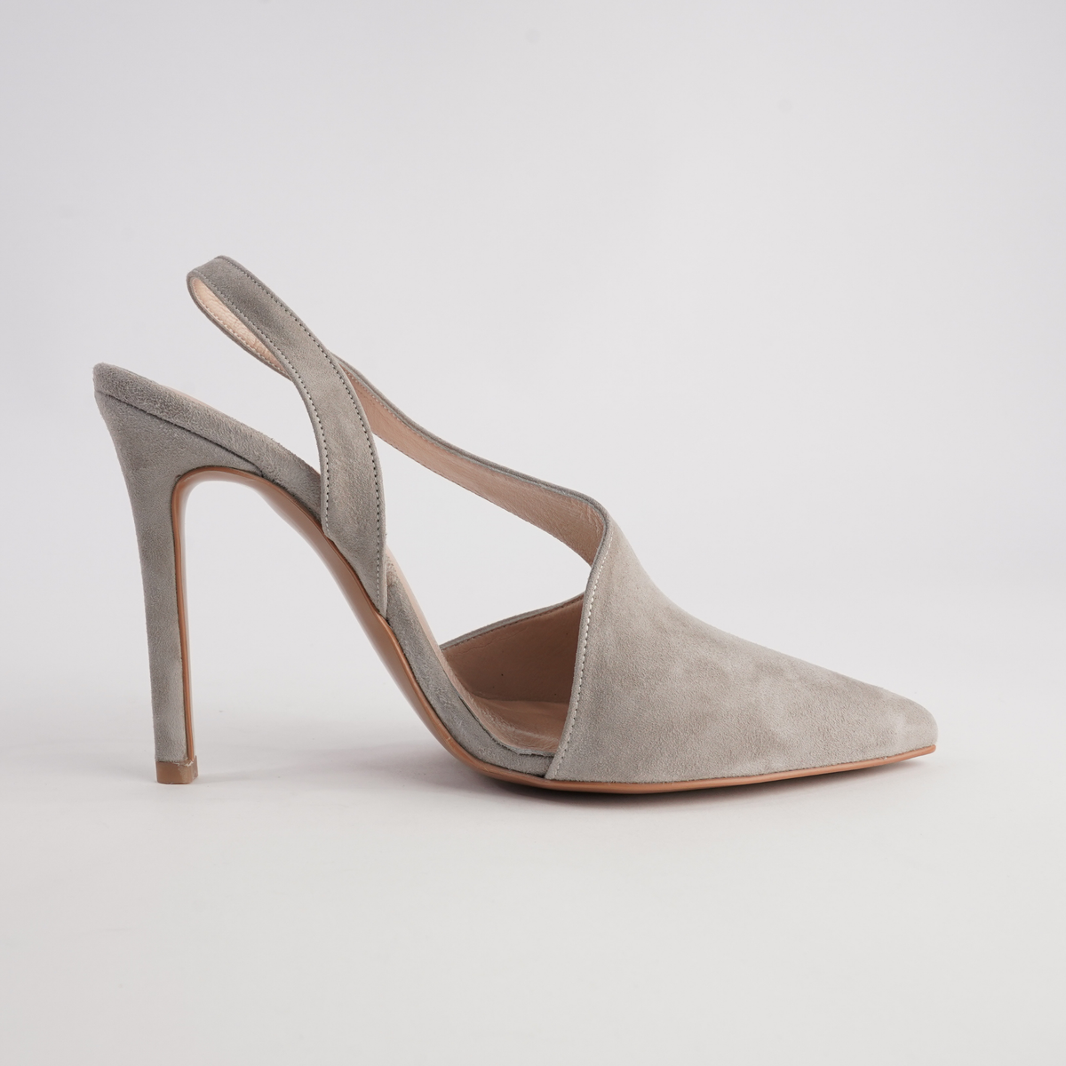 Serena Mink Suede Heels - WITH GRACE | Shouz