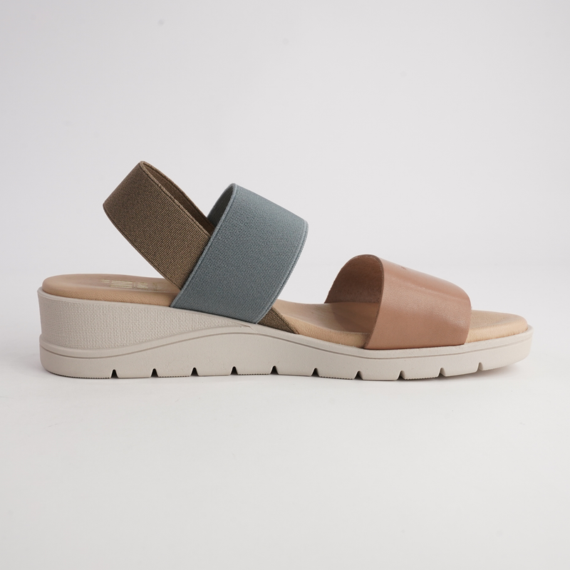Hania Taupe Leather Sandals