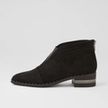 Faradays Black Suede Ankle Boots
