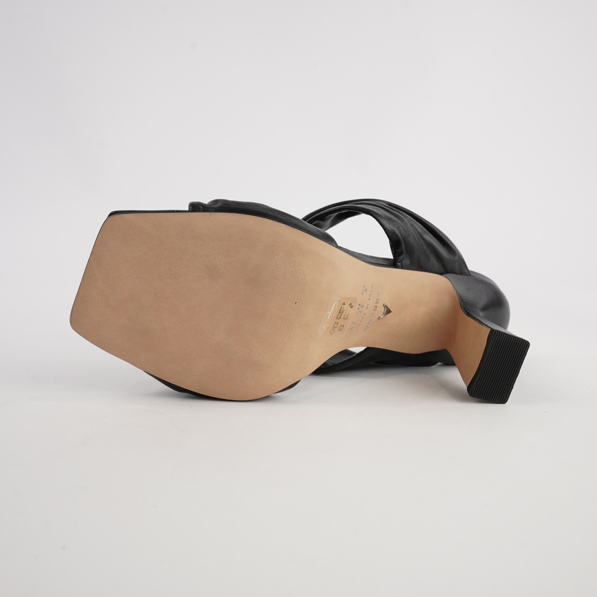 513109 Black Leather Heels - CARRANO | Shouz