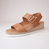 Isling Dark Tan Leather Sandals