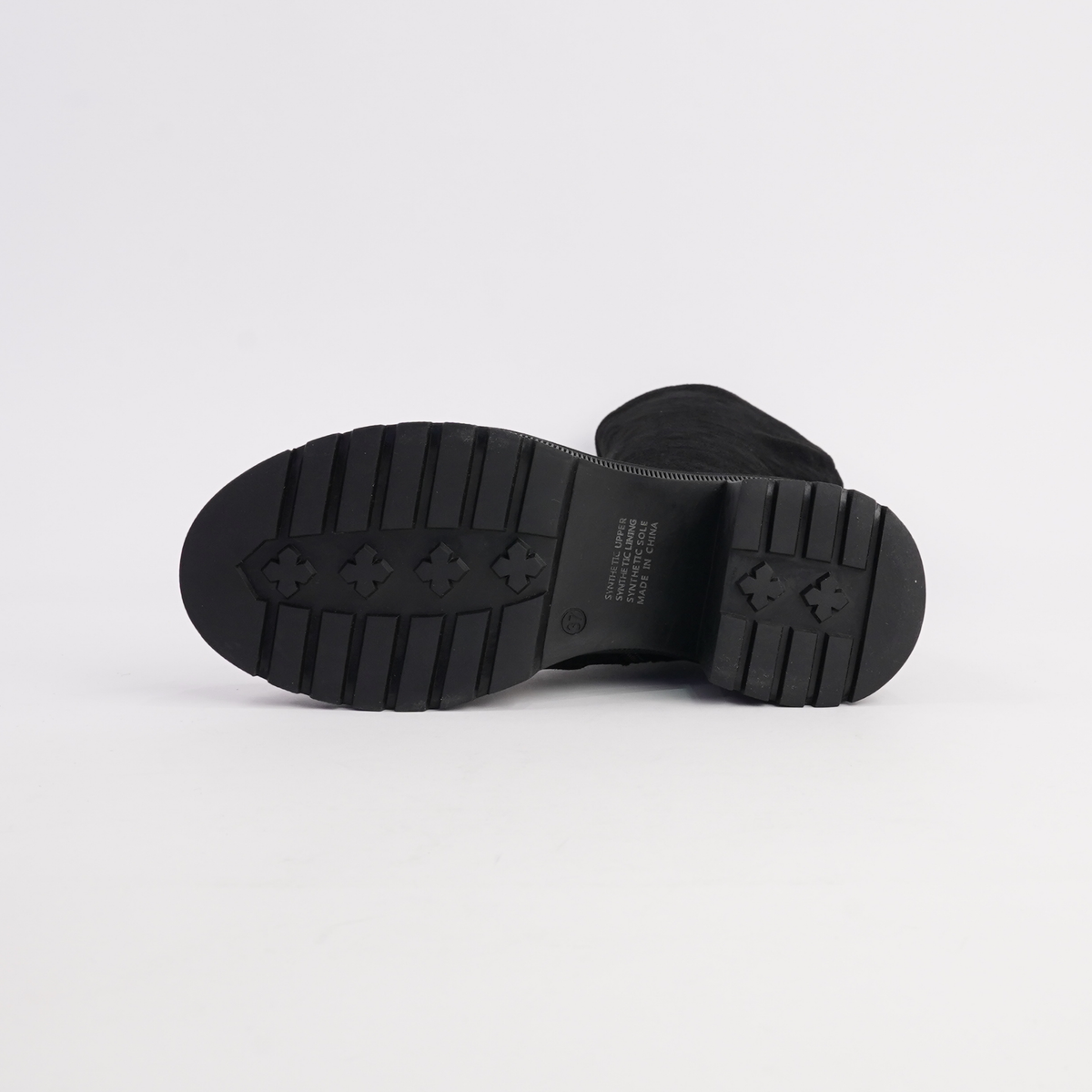 Zina Black Stretch Knee High Boots