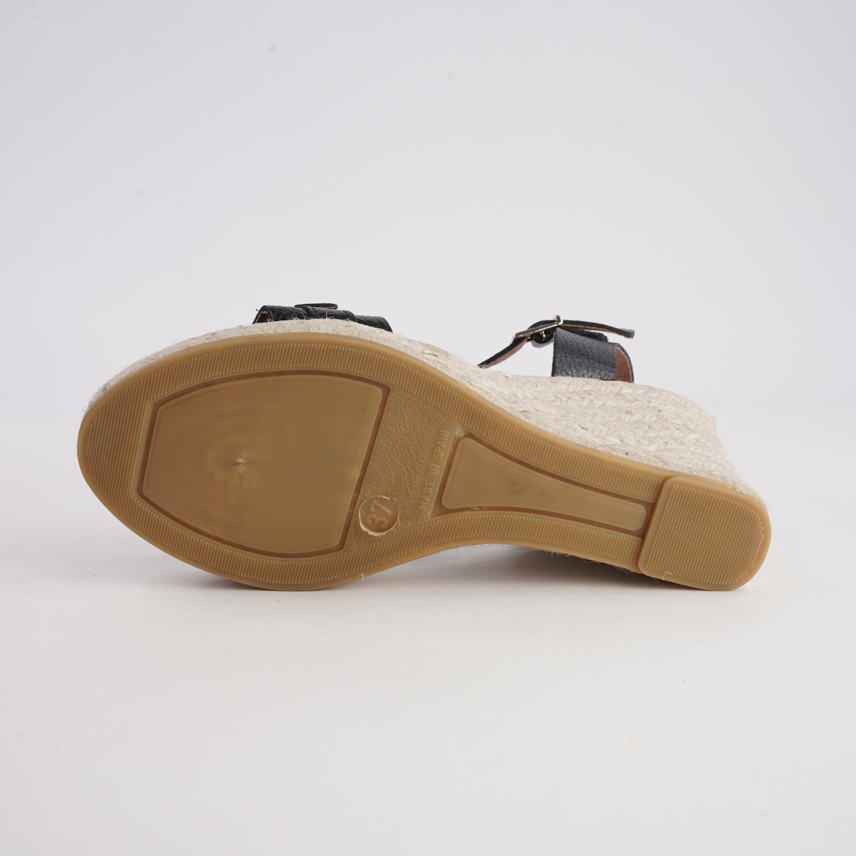 Wren Doya Negro Leather Espadrille Wedges - WITH GRACE | Shouz