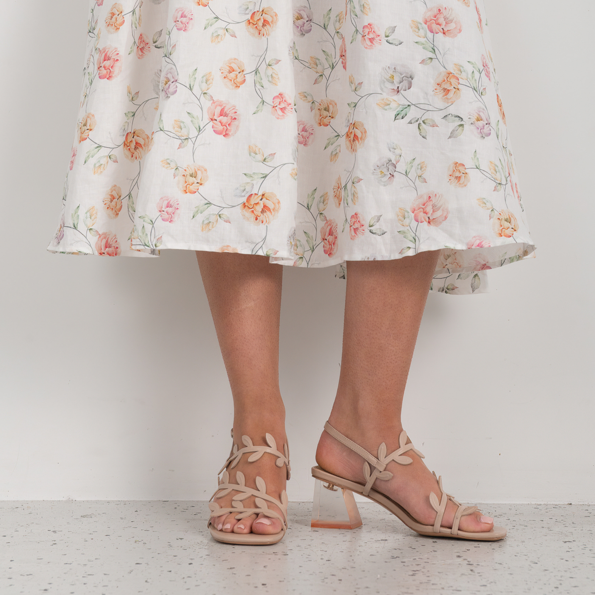 Morine Nude Leather Heels - DJANGO AND JULIETTE | Shouz