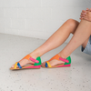 Hayzel Bright Multi Leather Sandals
