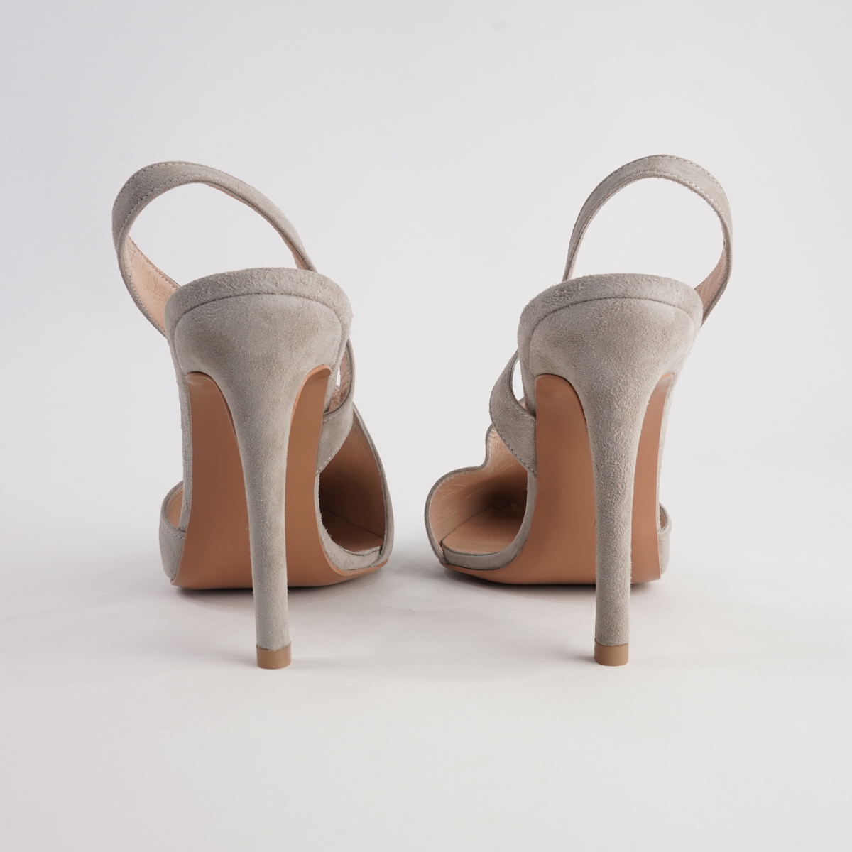 Serena Mink Suede Heels - WITH GRACE | Shouz