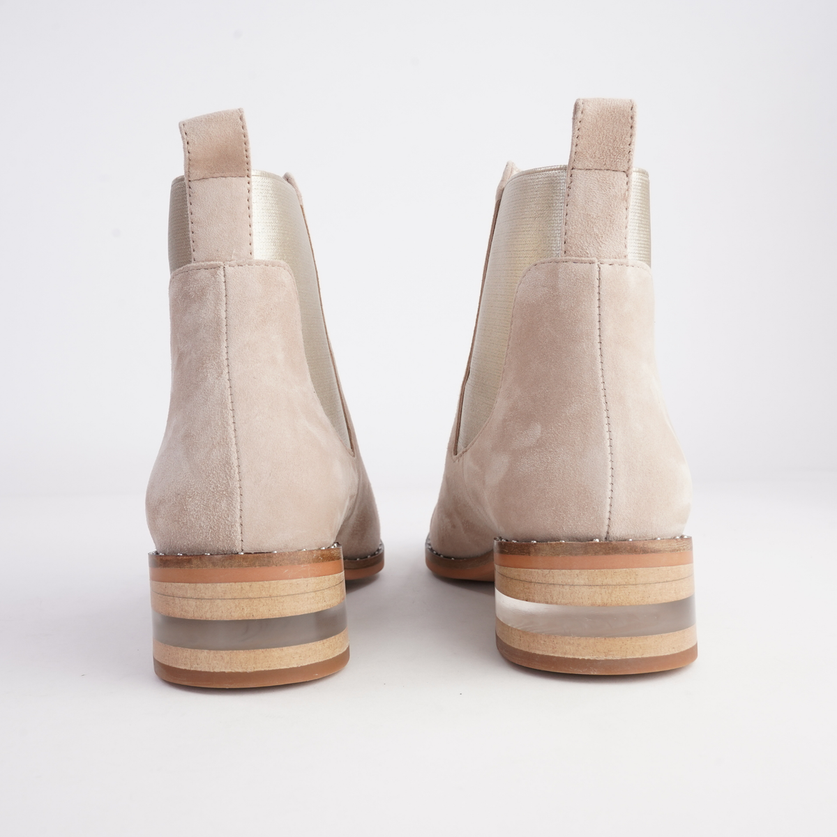 Forda Sandy Suede/ Metallic Elastic Ankle Boots - DJANGO AND JULIETTE | Shouz
