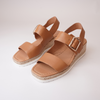 Isling Dark Tan Leather Sandals