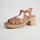 Jerseys Tan Leather Heels