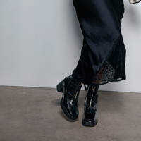 Boondoggle Black Patent Boots
