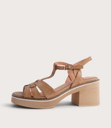 Jerseys Tan Leather Heels
