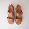 Isling Dark Tan Leather Sandals