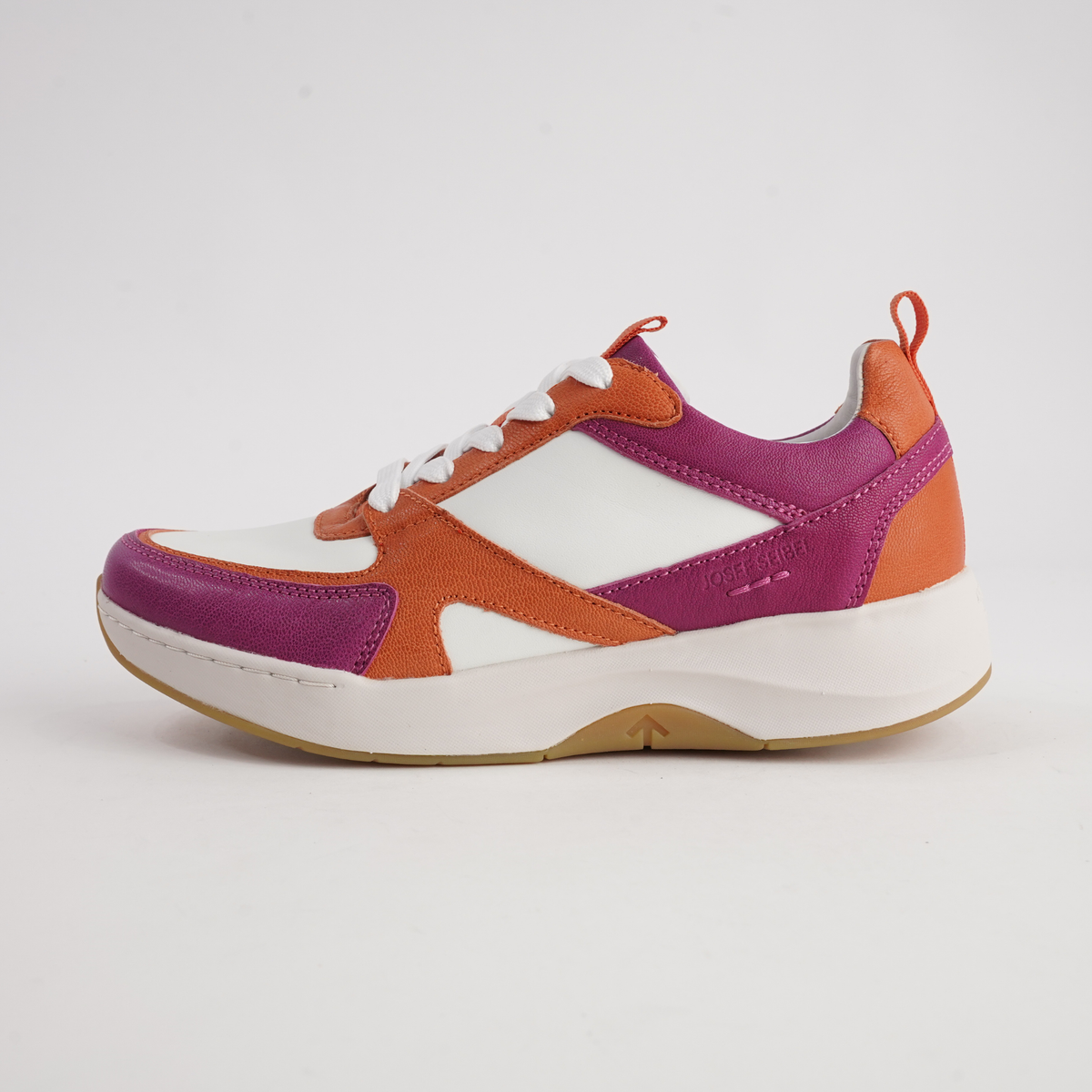 Elli 09 Magenta Multi Leather Sneakers - JOSEF SEIBEL | Shouz