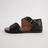 Luna Black Leather Sandals