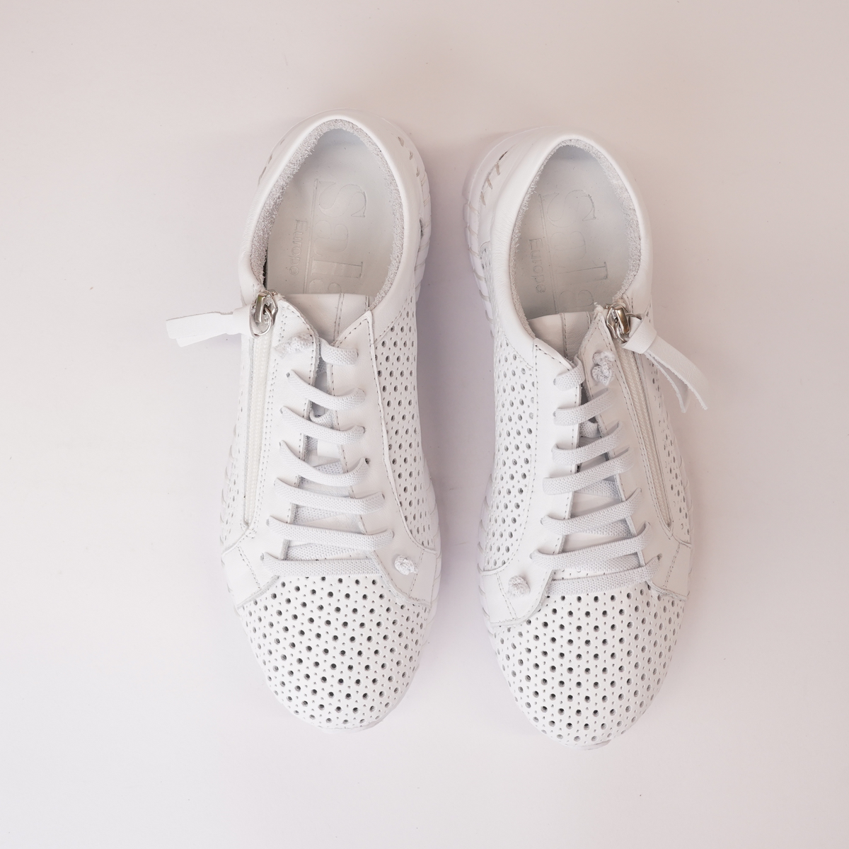 Billy White Leather Sneakers - SALA | Shouz
