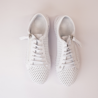 Billy White Leather Sneakers