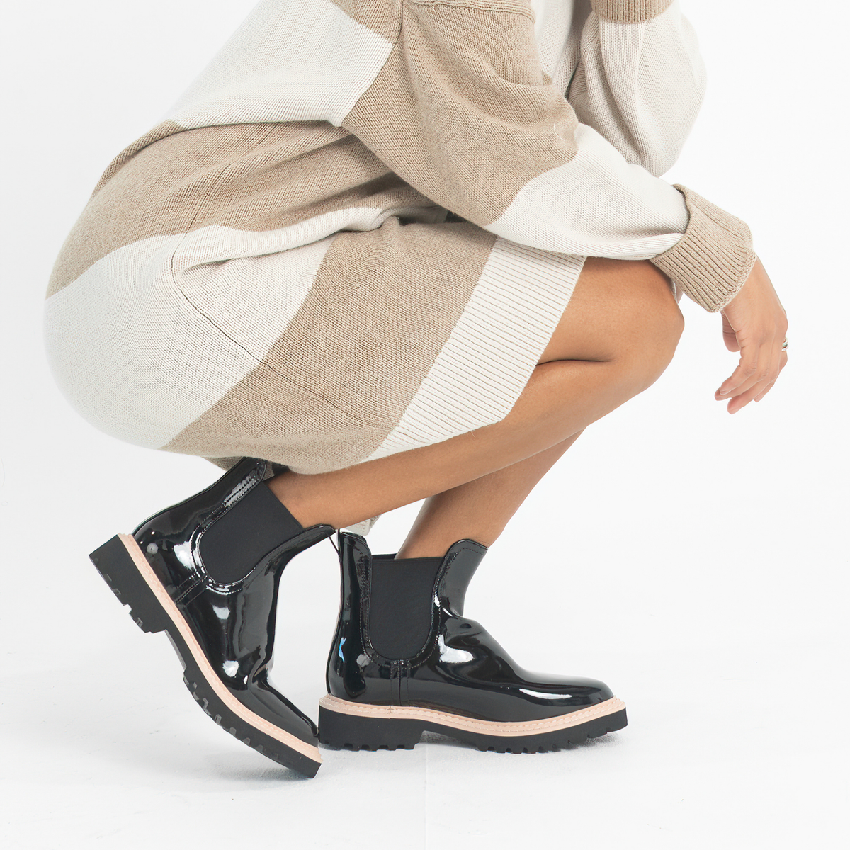 Gummie Black Gumboots