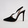 Serena Black Suede Heels